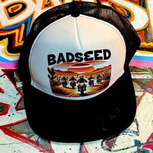 Deadstock 1980’s Badseed Social Club Trucker hat. Double SnapBack large size